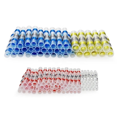 Butt Heat Shrink Wire Connectors Kit Red Yellow And Blue